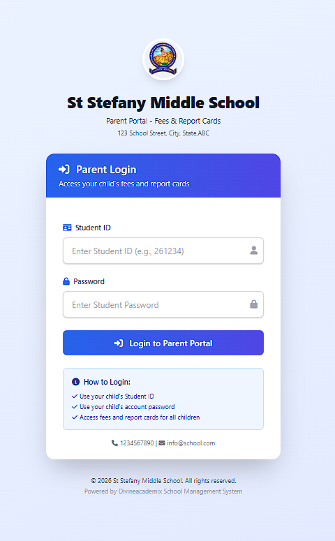 Parent Login